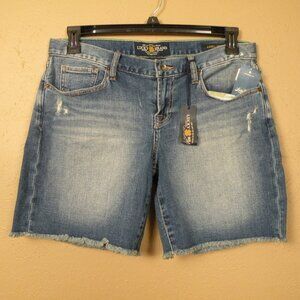 NWT Lucky Brand Abbey Short Denim Jeans Cut Off Shorts 8/29